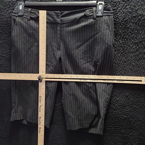 Courtenay Petite Womens Bermuda Shorts Black Size 8P Polyester Blend Stretch - Picture 4 of 11